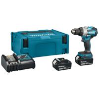 Makita DHP489RTJ Accu-klopboor/schroefmachine 2 snelheden 620 W Brushless, Incl. 2 accus, Incl. lader - thumbnail