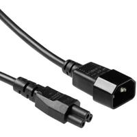 ACT AK5218 230V Stroomkabel C14/C5 Zwart - 50 cm - thumbnail