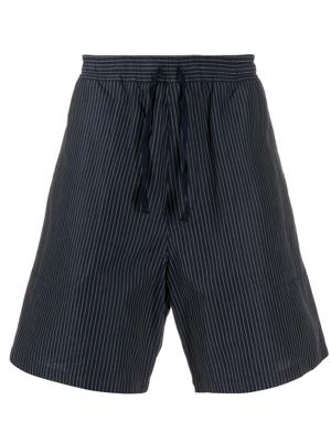YMC pinstriped shorts - Blue