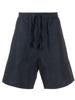 YMC pinstriped shorts - Blue - thumbnail