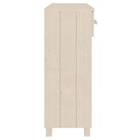 Wandtafel HAMAR 90x35x90 cm massief grenenhout honingbruin - thumbnail