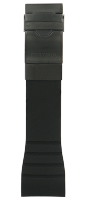 Horlogeband Certina C0154341705000A / C603016045 Rubber Zwart 28mm