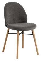 Bendt Eetkamerstoel 'Mehan' Chenille, kleur Donkergrijs - thumbnail