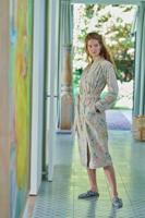 Pip Studio Pip Studio Les Fleurs Bathrobe Khaki XXL - thumbnail