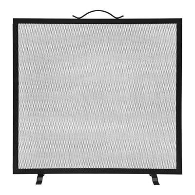 Beschermer voor de haard EDM 85748 Zwart 60 x 0,5 x 60 cm