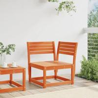 Tuinhoekbank 73x73x78 cm massief grenenhout wasbruin - thumbnail