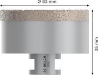 Bosch Accessories Bosch Power Tools 2608587135 Diamantboor droog 83 mm Van diamant voorzien 1 stuk(s) - thumbnail