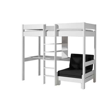 Vipack hoogslaper met slaapbank Pino - wit - 208,3x105,2x174,4 cm