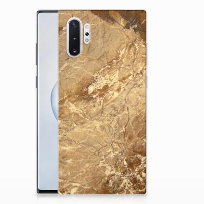 Samsung Galaxy Note 10 Plus | TPU | Siliconen hoesje | Marmer Creme