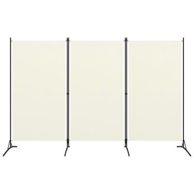 Kamerscherm met 3 panelen 260x180 cm crmewit