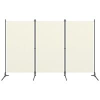 Kamerscherm met 3 panelen 260x180 cm crmewit - thumbnail
