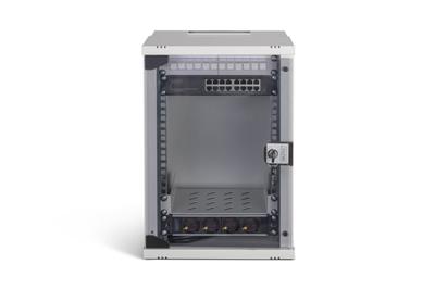 Digitus DN-49102-SET 10inch-patchkast 9 HE Grijs Digitus DN-49102-SET 10inch-patchkast 9 HE Grijs