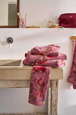 Pip Studio Pip Studio Secret Garden Handdoek Mauve 55x100 cm