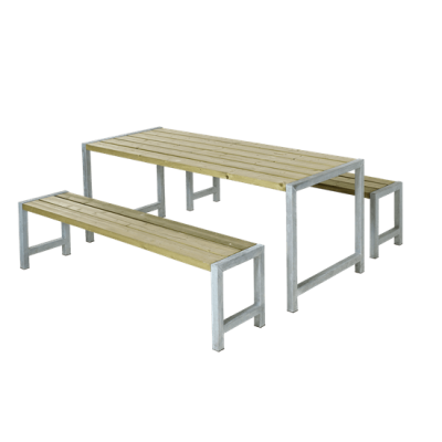 Picknickset Modern Geimpregneerd Hout