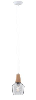 Paulmann Neordic Ylvie 79744 Hanglamp LED E27 20 W Hout, Helder