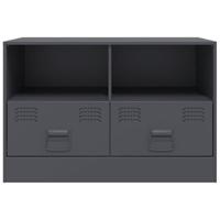 Tv-meubel 67x39x44 cm staal antracietkleurig - thumbnail