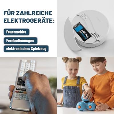 Absina 9V batterij (blok) Alkaline 580 mAh 9 V 8 stuk(s)