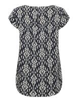 Only Onlvic S/s Aop Top Noos Wvn T-shirt Korte Mouw Total Eclipse Felina Simple Etchnic - thumbnail