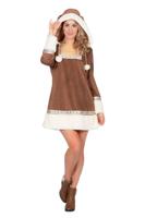 Eskimo Jurk Nanoek Bruin Vrouw - thumbnail