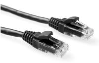 ACT Zwarte 10 meter U/UTP CAT5E patchkabel component level met RJ45 connectoren - thumbnail