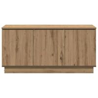 TV-meubel met LED artisanaal eikenkleurig 100 x 38 x 49 cm - thumbnail