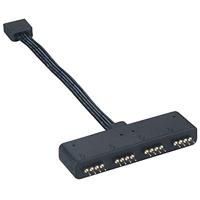 Aansluitkabel Computer [1x RGB LED-stekker - 4x RGB LED-bus] 0.10 m Zwart Akasa - thumbnail