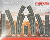 H0 Märklin C-rails (met ballastbed) 24904 Uitbreidingsset C4 - thumbnail