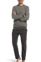 Pastunette pyjama grijs gestreept - thumbnail