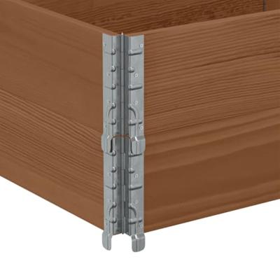 VidaXL Palletopzetranden 2 st 150x50 cm massief grenenhout bruin