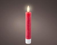Lumineo leddinerkaars d2h14cm 2st kerst rood - thumbnail