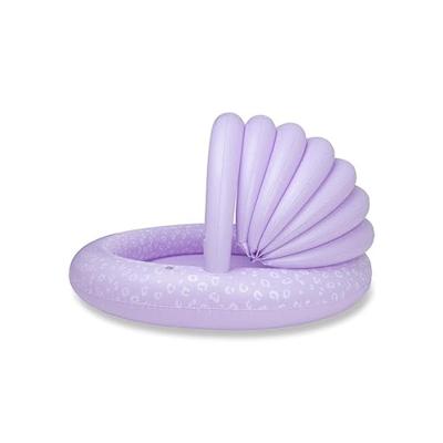 Swim Essentials Zwembad met zonnescherm Luipaard Lila 100 cm