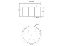 Globo PlafondlampHadera met smoke glas - 15465-3D - thumbnail