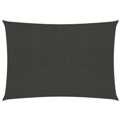 VidaXL Zonnezeil 160 g/m² 5x6 m hdpe antracietkleurig