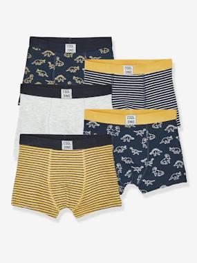 Set van 5 stretch jongensboxers Dino set 5