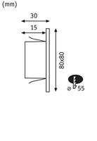 Paulmann Edge 99495 LED-inbouwlamp 1.1 W Chroom (mat) - thumbnail