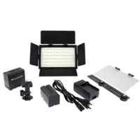 Falcon eyes bi-color led lamp set dimbaar dv-216vc-k2 incl. accu - thumbnail