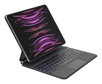 Belkin Pro Toetsenbordhoes met magnetische standaard, achtergrondverlichting, multi-touch toetsen, Apple Pencil-vak, draadloos AZERTY-toetsenbord voor iPad M4 Pro 13 inch - thumbnail