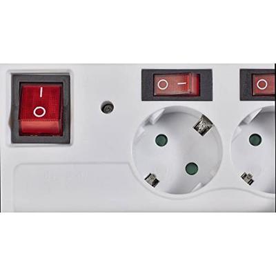 Renkforce 615B-CMW-S Overspanningsveilige stekkerdoos 6-voudig Wit Randaarde stekker 1 stuk(s) Renkforce 615B-CMW-S Overspanningsveilige stekkerdoos 6-voudig Wit Randaarde stekker 1 stuk(s)