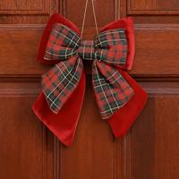 Strik polyester 29 cm kerstrood - thumbnail