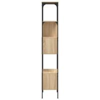 Boekenkast 5-laags 76x33x188,5 cm bewerkt hout sonoma eiken - thumbnail