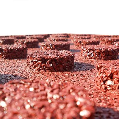 VidaXL Valtegel 6 st 50x50x3 cm rubber rood