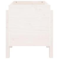 Plantenbak 62x50x57 cm massief grenenhout wit - thumbnail