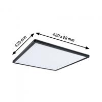 Paulmann 71002 P Atria Shine 22W 3000K 3Dim 420x420 sz LED-plafondlamp 22 W Zwart - thumbnail