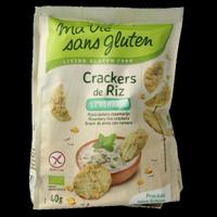 Rijstcrackers rozemarijn glutenvrij bio 40 Gram - thumbnail