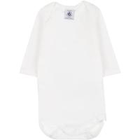 Set van 2 rompers met lange mouwen PETIT BATEAU wit - thumbnail