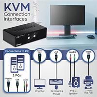 TrendNet KVM-Umschalter KVM-switch 3840 x 2160 Pixel - thumbnail