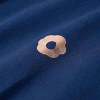 Kindertrui bloemenprint 128 marineblauw - thumbnail