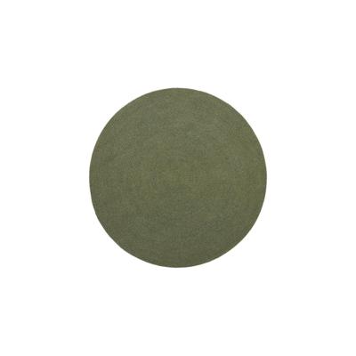 Kave Home Rond Vloerkleed 'Despas' 150cm, kleur Donkergroen