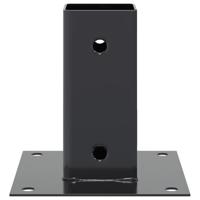 Spokkels vierkant 4 st 71x71 mm gepoedercoat staal antraciet - thumbnail