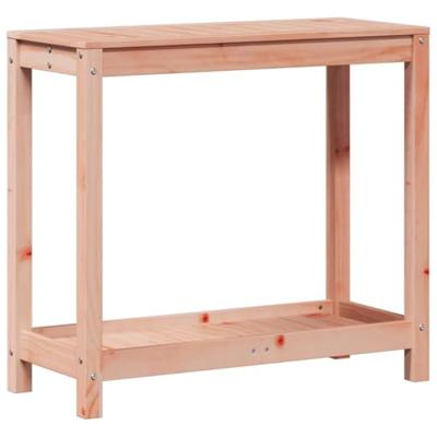 VidaXL Oppottafel met schap 82,5x35x75 cm massief douglashout - thumbnail